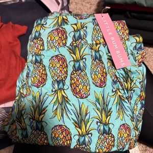 Little Bum Bums (Bums & Roses) Pineapple Print Bamboo Mama Joggers